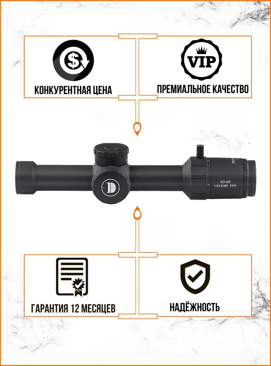Оптический прицел Discovery ED-AR 1-6x24IR FFP — изображение 8