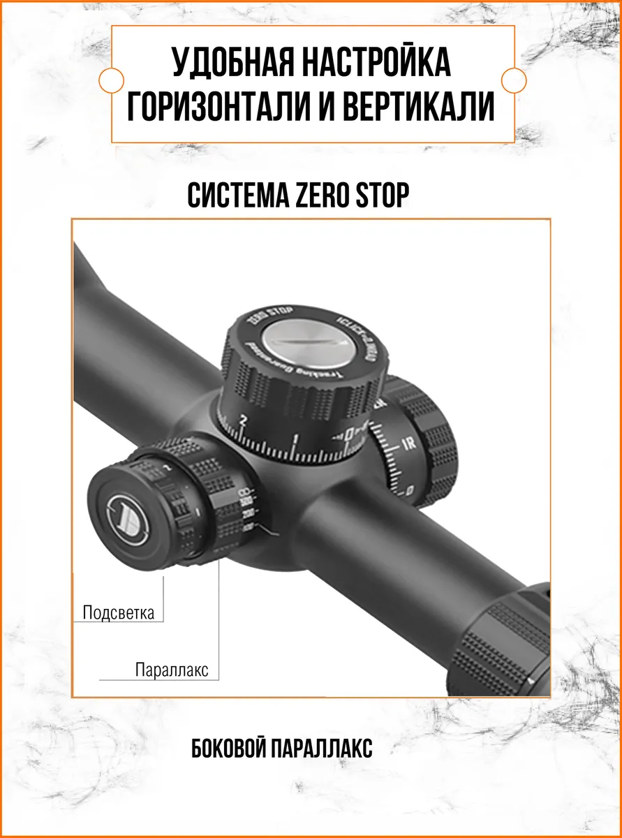Оптический прицел DISCOVERY ED-LHT 3-15X50SFIR (сетка MIL) — изображение 5
