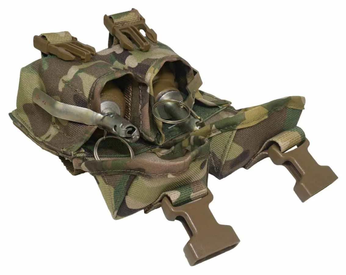 Двойной гранатный подсумок Strike MOLLE (мультикам) — изображение 11
