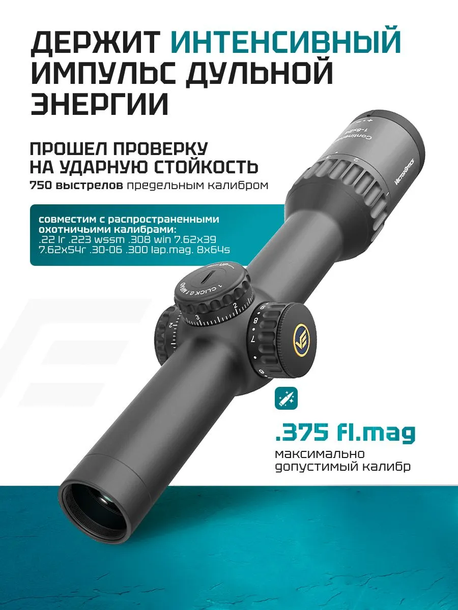 Оптический прицел Vector Optics Continental 1-8x24 — изображение 11
