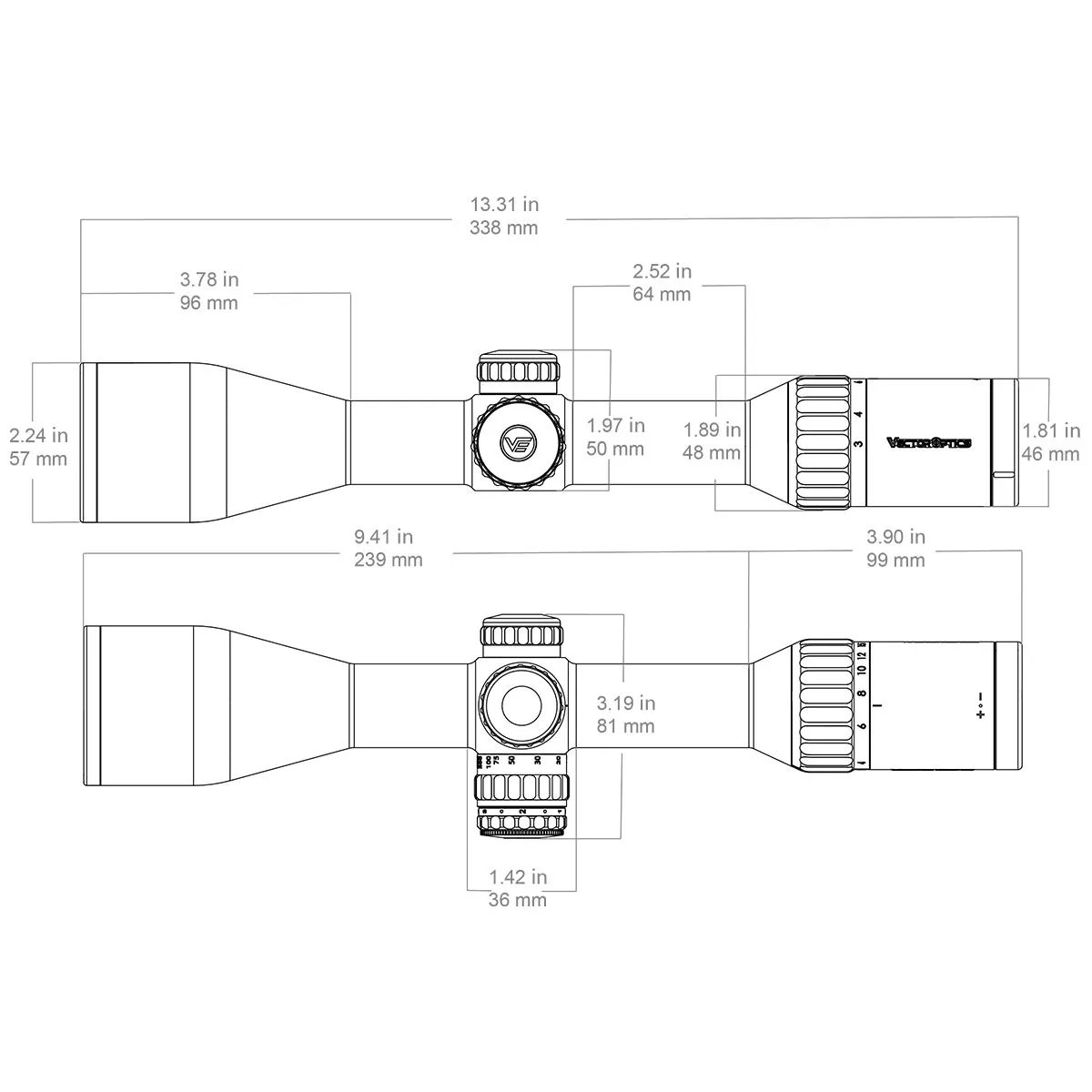 Оптический прицел Vector Optics Continental 3-18x50 Fiber — изображение 13